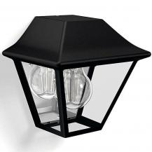 Philips myGarden Aussen Wandlaterne Alpenlicht Chiemsee in schwarz aus Metall mit klarem Glas