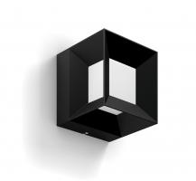 Philips myGarden LED Außenwandleuchte Parterre Schwarz in Würfelform