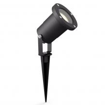 Philips Puled Bodenspot/Erdspieß in Schwarz 4,6 W mit warmweißem Licht