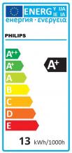 1521  Lumen Philips LED A60 230V E27 Lampe 13W 2700K wie 100W