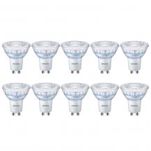 10 x Philips CorePro LED Spot GU10 LED 4W wie 35W dimmbar Glas 4000K universalweißes Licht