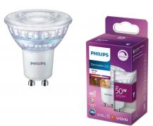 Philips GU10 LED Strahler 4W wie 50W warmweißes Licht 3000K schmaler Abstrahlwinkel 36° hohe Farbwiedergabe dimmbar