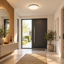 Philips Superslim SceneSwitch LED-Deckenleuchte 18W 1500lm 2700K warmweiß Ø300mm schwarz
