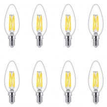 8er Sparpack PHILIPS LED Kerzen Lampe E14 3,4W wie 40W WarmGlow dimmbar 2700K-2200K warmweiß