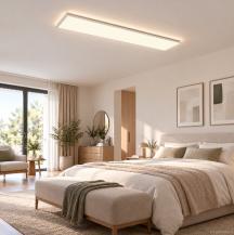 Superslim Philips LED-Panel Touch in rechteckiger Form 30x120cm mit Scene-Switch-Funktion warmweißes Licht mit Eye Comfort