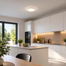 Philips Super Slim SceneSwitch LED-Deckenleuchte 15W 1500 lm 4000K neutralweiß dimmbar IP44 Ø 250 mm weiß