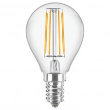 PHILIPS E14 LED Tropfenlampe 4,3W wie 40 Watt Filamentfäden warmweisses Licht & klares Glas