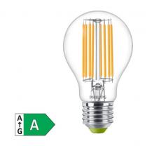 Besonders effiziente PHILIPS E27 LED Filament Lampe 4W wie 60W warmweißes Licht 3000K - Beste Energie Effizienz Klasse