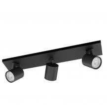 Philips myLiving Runner 3-flammiger Deckenspot in Schwarz schwenkbar