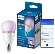 Philips WiZ Smart LED-RGB-Lampe P45 E14 4,9W wie 40W 470lm 2200–6500K dimmbar Matter