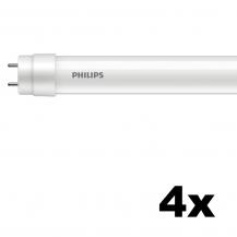 4 x 120cm Philips T8 G13 LED-Röhre 16W wie 36W 6500K tageslichtweiß aus Glas für KVG