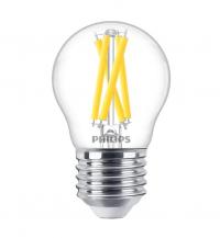 Philips MASTER GLASS LEDLuster P45 3,4W wie 40W E27 470lm 2200–2700K Warm Glow dimmbar
