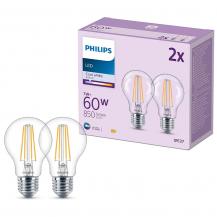 2er Set Philips LEDclassic A60 E27 7W 850lm 4000K Neutralweiß Glühfaden – wie 60 Watt