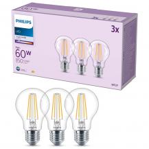3er Set Philips LEDclassic A60 E27 7W 850lm 4000K Neutralweiß Glühfaden – wie 60 Watt