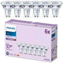 Philips LED-Spots 6x GU10 PAR16 5W 4000K Kaltweiß 36° – energieeffiziente Reflektor Spots für klare Arbeits- und Raumbeleuchtung