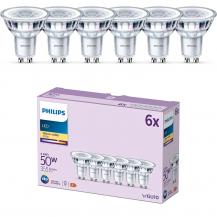 6er-Set PHILIPS GU10 LED Reflektor 4,6W wie 50W 36° Ausstrahlwinkel 2700K warmweißes gebündeltes Licht