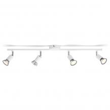 Philips 4er Limbali Deckenstrahler in Weiß matt mit 4 x GU10 Fassung IP20 - GU10 Leuchtmittel nicht enthalten