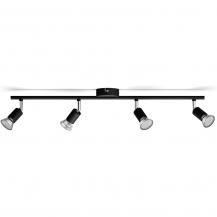 Philips 4er Limbali Deckenstrahler in Schwarz matt mit 4 x GU10 Fassung IP20 - GU10 Leuchtmittel nicht enthalten