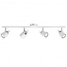 Philips 4er Meranti Deckenstrahler in Weiß mit 4 x GU10 Fassung IP20 - GU10 Leuchtmittel nicht enthalten