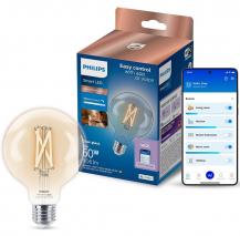 PHILIPS WiZ Smart LED RGB Kugellampe G95 11W wie 75W E27 1055lm 2200–6500K dimmbar WLAN Bluetooth Matter
