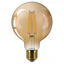 PHILIPS E27 G95 LED Vintage Filament Bersteinfarbene Lampe 3,1W wie 25Watt warmweißes Licht