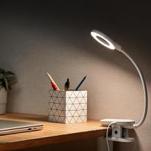Philips LED Akku Klemmleuchte Forys in Weiß mit Klemme, USB & Akku , neutralweiß