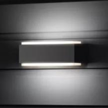 Philips Outdoor Ultra-Efficient Stratosphere Wandleuchte up/down anthrazit 3,8W, 4000K kühlweißes Licht, IP44