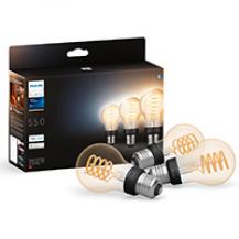 3er Philips Hue White Ambiance E27 Filament Lampen 7W - tubable white dimmbar - Vintage