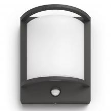 Philips Outdoor Wandleuchte Samondra Ultra-Efficient in Anthrazit mit Bewegungssensor & mit warmweißem Licht IP44