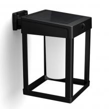 Philips Outdoor Solar Wandleuchte Camill  Ultra-Efficient schwarz 1,4W, Dual-Bright Sensor, eckig, matt, 3000 Kelvin, IP44 wetterfest,