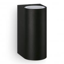 Philips Wandleuchte Nightingale in Schwarz up/down mit 2 x GU10 Fassungen IP44