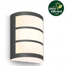 PHILIPS Outdoor Wandleuchte Ultra-Efficient Python Antharzit, 3,8W, 2700 Kelvin, IP44
