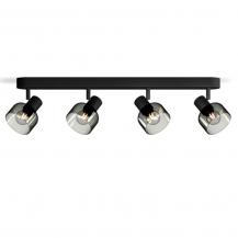 Philips 4err Sleet Deckenstrahler in Schwarz IP20 - E14 Fassung - aus Glas und Metall