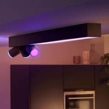 Philips Hue White Color Ambiance Centris 3er Deckenspot in schwarz RGBW