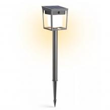 Philips Solar Wegeleuchte Blaise in Anthrazit mit Bewegungsmelder und Dämmerungssensor warmweißes Licht - Ultra-Efficient