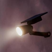 Philips Solar Strahler Ashlyn für den Einsatz an der Wand oder mit Erdspieß für den Boden in Schwarz warmweißes Licht IP44