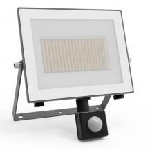 Philips Lois ultraeffizienter Flutlichtstrahler mit Dämmerungssensor für den Außenbereich - 3000K warmweißes Licht, Anthrazit