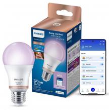 PHILIPS WiZ Smart LED RGB A60 12,5W wie 100W E27 1521lm 2200–6500K Matter dimmbar