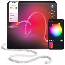 Philips  Hue  Flux Lightstrip 3 m, flexible Innenbeleuchtung, Chromasync-Farbmischung, RGBW, Streifen zuschneidbar, App- und Sprachsteuerung