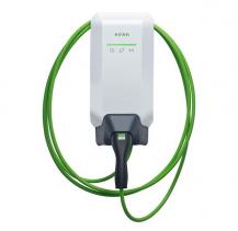 KEBA KeContact P40 Pro 22 kW, 3-phasig, 6 m Typ-2-Kabel, Weiß, WLAN, LAN, RFID, MessEV, Hersteller-Art.-Nr. 131.130