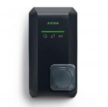 KEBA KeContact P40 Pro Socket 22 kW, 3-phasig, Typ-2-Steckdose, Schwarz, LTE, WLAN, LAN, RFID, MessEV, Hersteller-Art.-Nr. 140.235