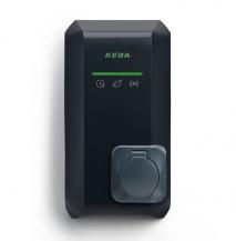KEBA KeContact P40 Pro 22 kW, 3-phasig, Typ-2-Steckdose, Schwarz, WLAN, LAN, Bluetooth, RFID, MessEV, Hersteller-Art.-Nr. 140.233