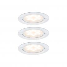 Paulmann 93554 Möbel Einbauleuchte Set LED 3x4.5W /350mA 65mm Weiß/Metall