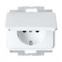 Busch-Jaeger 20 EUK-24G SCHUKO® Steckdosen-Einsatz mit Klappdeckel