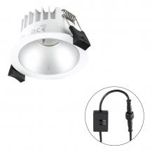 EVN C54N06011425 LED Deckeneinbauleuchte REFLECTO 6W 3000K/4000K/5700K 531lm weiß rund IP54 dimmbar Einbaudurchmesser 68mm