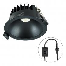 EVN C54N10090925 LED Deckeneinbauleuchte REFLECTO 10W 3000K/4000K/5700K 778lm schwarz rund IP54 dimmbar Einbaudurchmesser 90mm