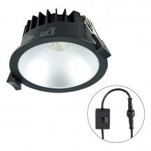 EVN C54N10091425 LED Deckeneinbauleuchte dimmbar 10W 3000K/4000K/5700K 820lm schwarz IP54 Einbaudurchmesser 90 mm