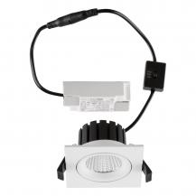EVN DQ54100125 QUADRI LED Deckeneinbauleuchte quadratisch 10W 3000K/4000K/5000K weiß dimmbar IP54 Einbaudurchmesser 82 mm