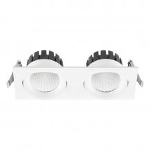 EVN DR54200125 QUADRI LED Deckeneinbauleuchte rechteckig 20W 3000K/4000K/5000K weiß dimmbar IP54 Einbaumaß 182 x 85 mm