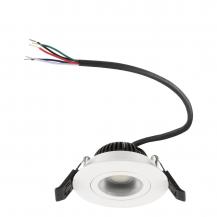 EVN E4406019902 COMPACTO68 RGBW LED Deckeneinbauleuchte rund schwenkbar 6W RGBW 3000K weiß IP44 Einbaudurchmesser 68 mm